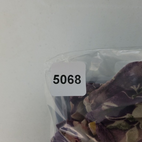 XXI Women Small Popover Tunic Top Floral Long Roll Tab Sleeve Pleated Scoop Neck - Picture 9 of 9